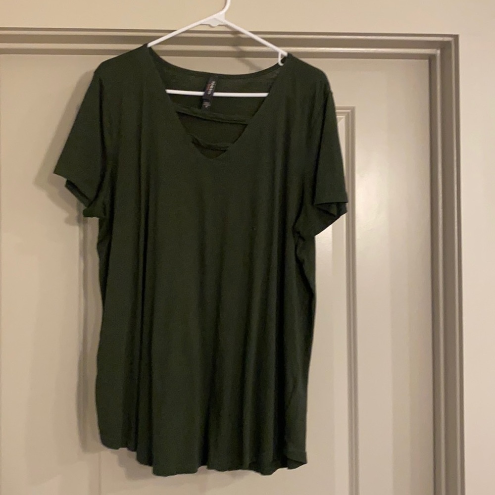 Green V neck